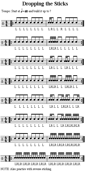 Dropping the Sticks Exercise