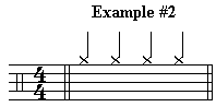 Example 2 - Straight Quarter Rock Ride Pattern 