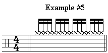 Example 5 - Sixteenth Note Rock Ride Pattern