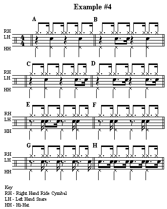 Example 4 - Rock Shuffle 3-way Coordination Patterns