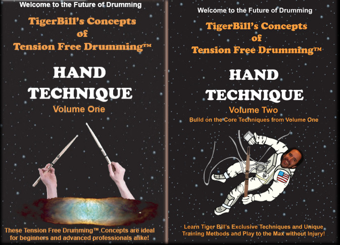 TigerBill's Tension Free Drumming Volumes 1 & 2 DVD